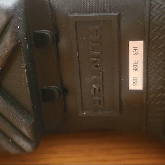 💵NEW💵 Hunter Classic Original Tall Black Waterproof Boots SIZE 5 WITHOUT BOX - Picture 8 of 10